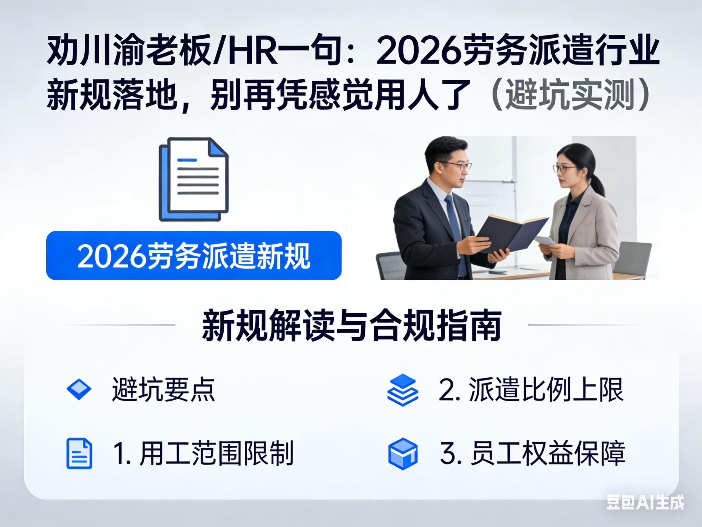 劝川渝老板/HR一句：2026劳务派遣行业新规落地，别再凭感觉用人了（避坑实测）